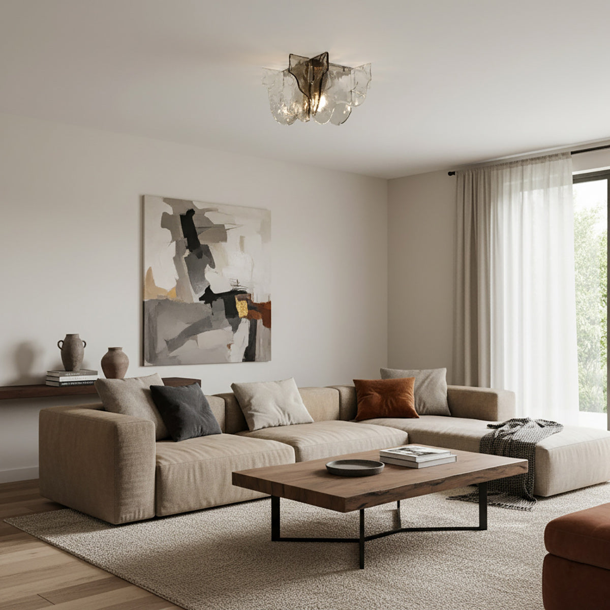 Vetra Murano Glass Ceiling Light