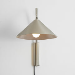 Veyra Scalloped Plug-In Wall Light