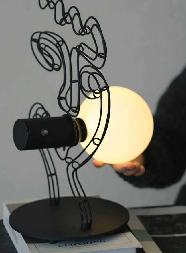 Virelia Bubble Muse Rechargeable Table Lamp