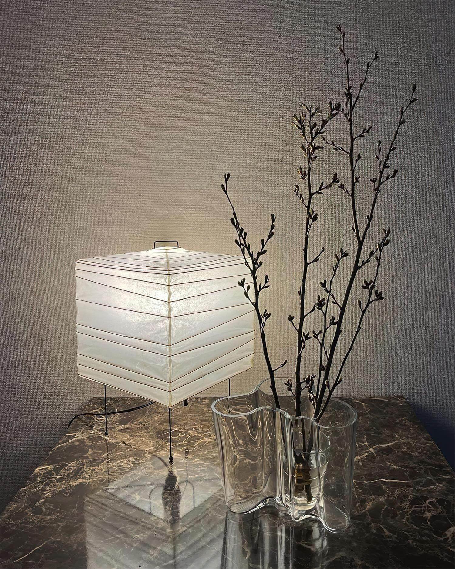 Washi Paper 3X Akari Table Lamp