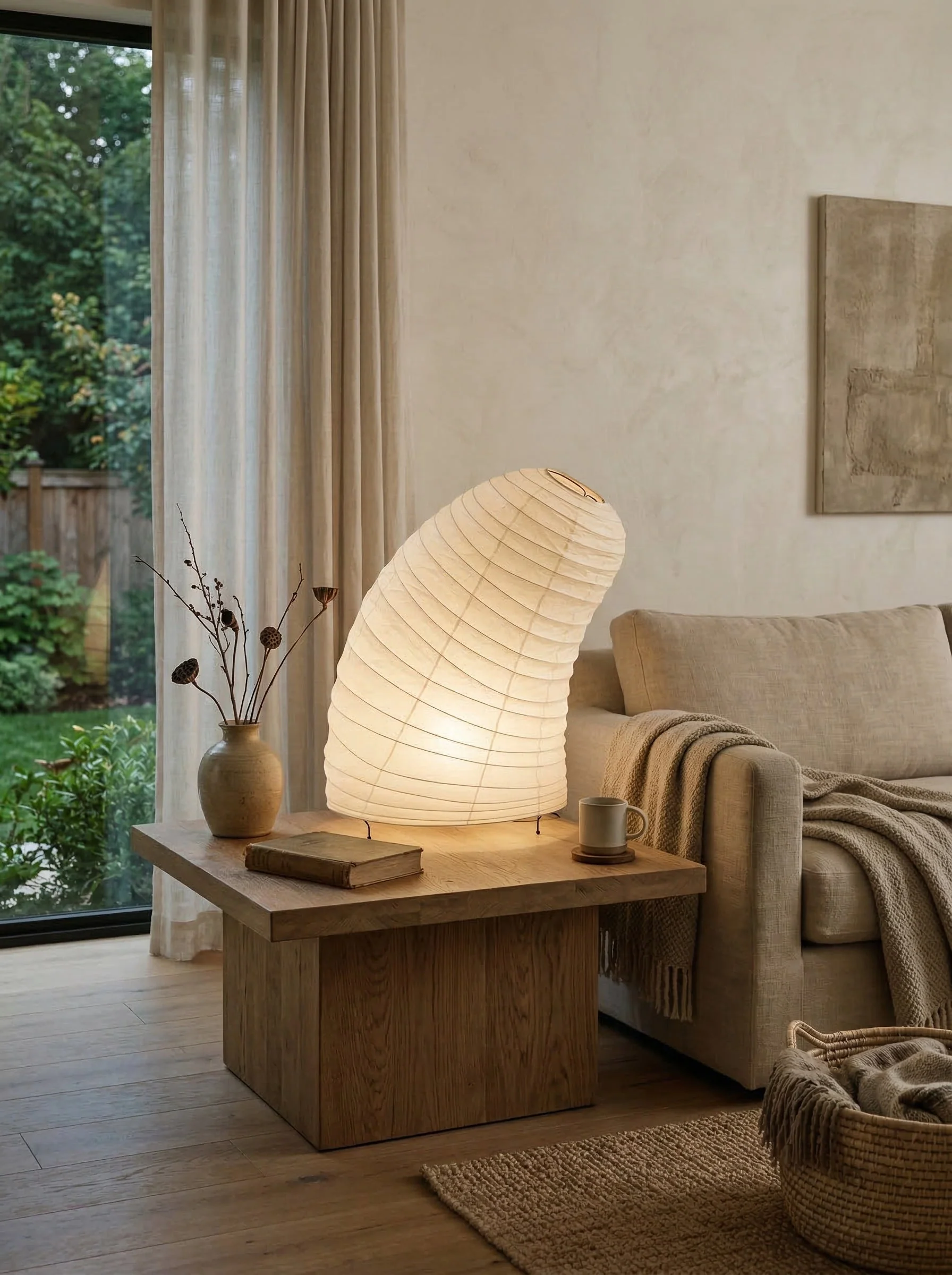 Cocora Spiral Paper Table Lamp
