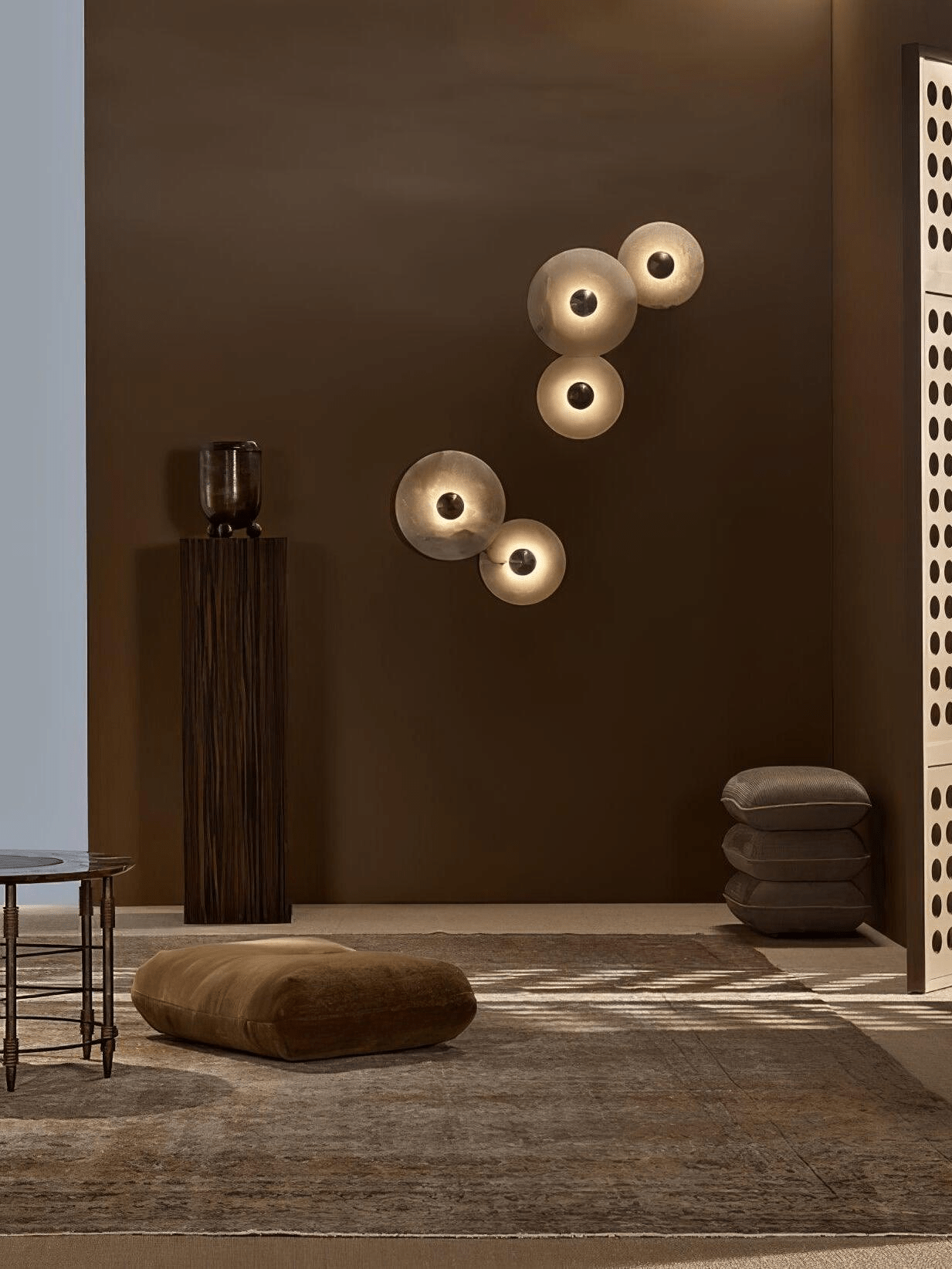 Zahara Fluted Alabaster Wall Light