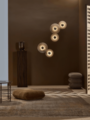 Zahara Fluted Alabaster Wall Light