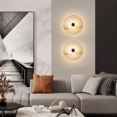 Zahara Fluted Alabaster Wall Light