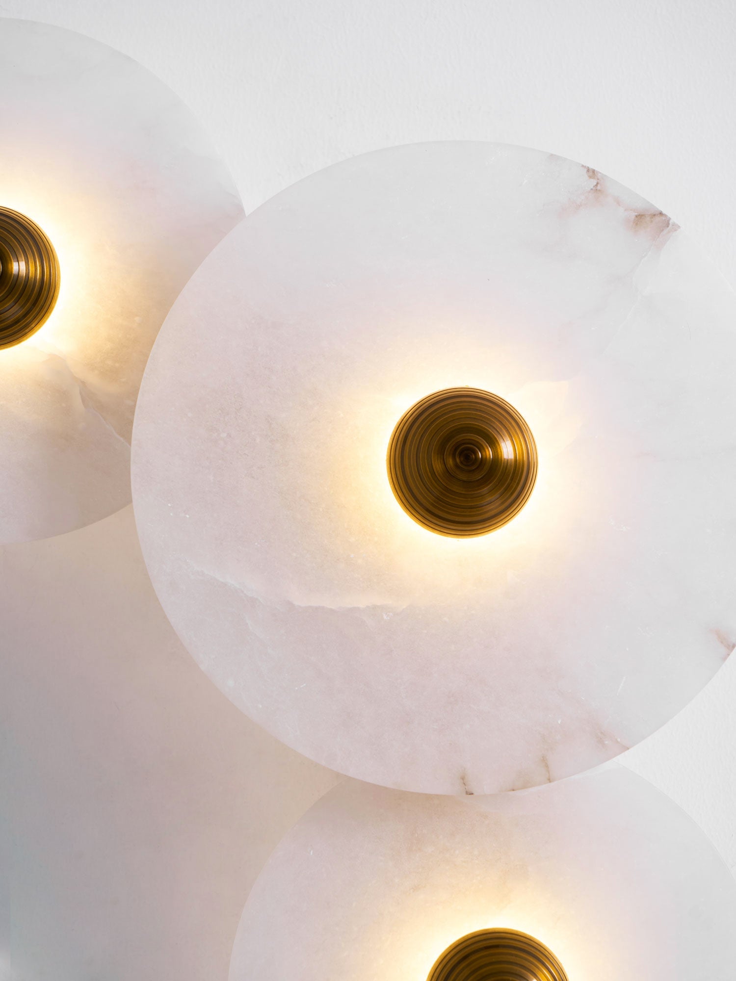 Zahara Fluted Alabaster Wall Light