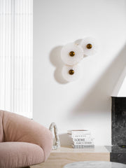 Zahara Fluted Alabaster Wall Light
