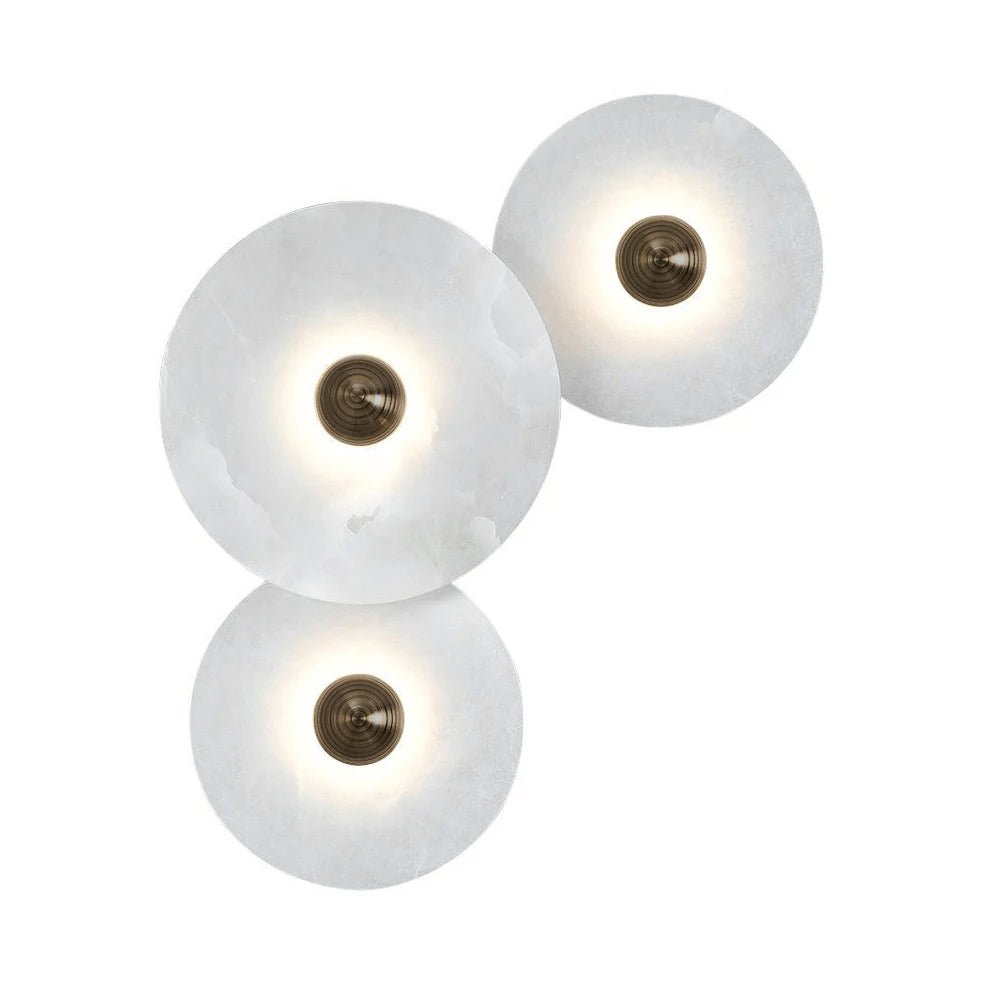 Zahara Fluted Alabaster Wall Light