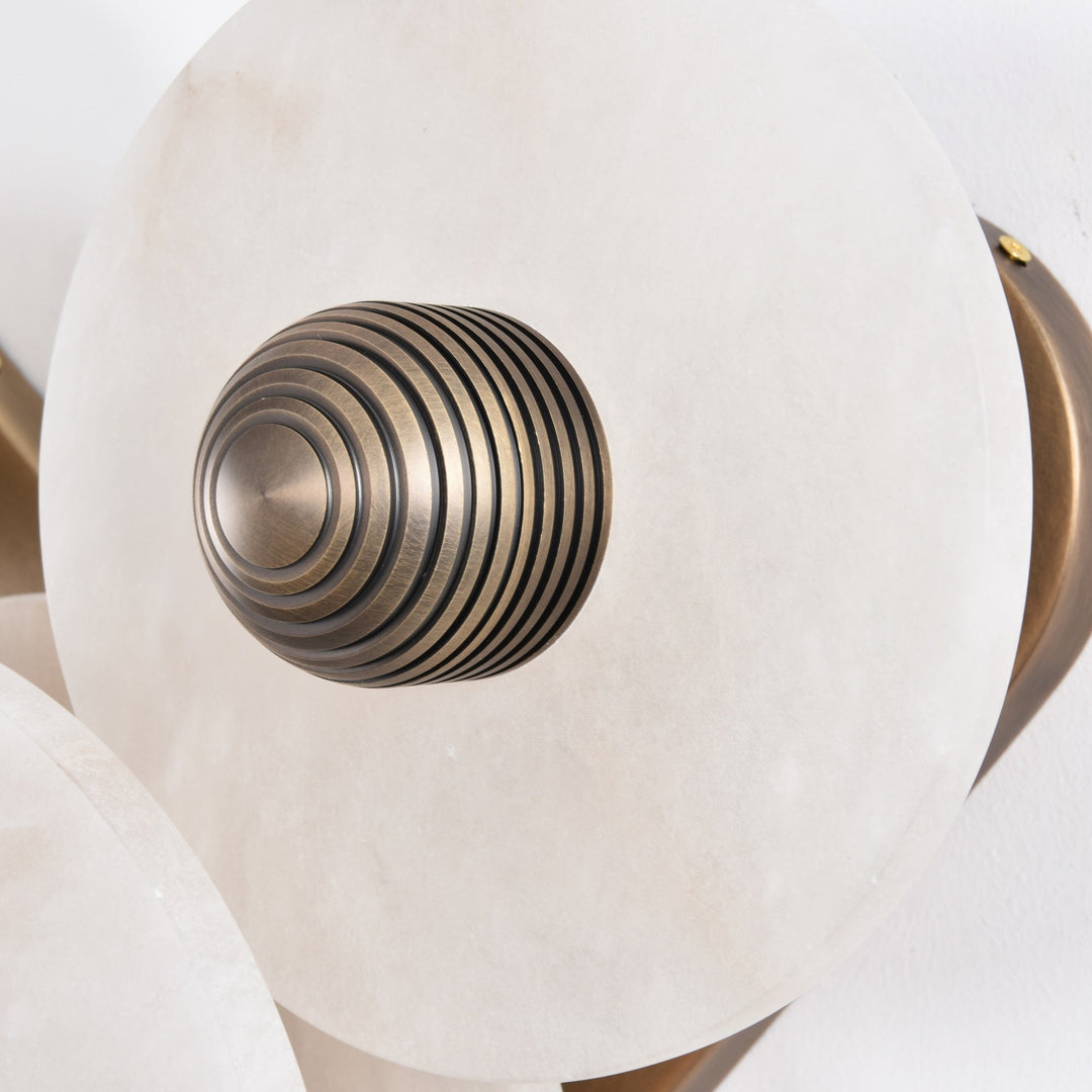 Zahara Fluted Alabaster Wall Light