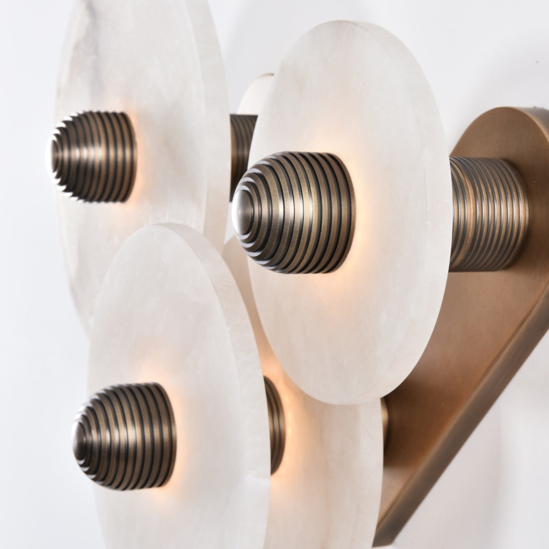 Zahara Fluted Alabaster Wall Light