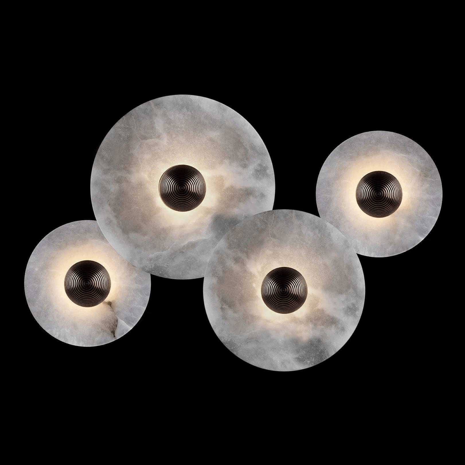Zahara Fluted Alabaster Wall Light