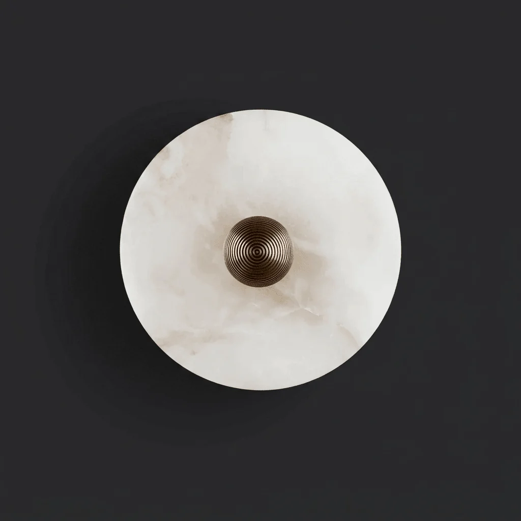 Zareen Fluted Alabaster Wall Sconce