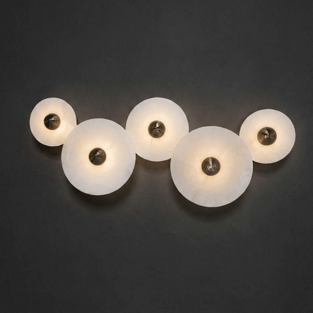 Zareen Fluted Alabaster Wall Sconce