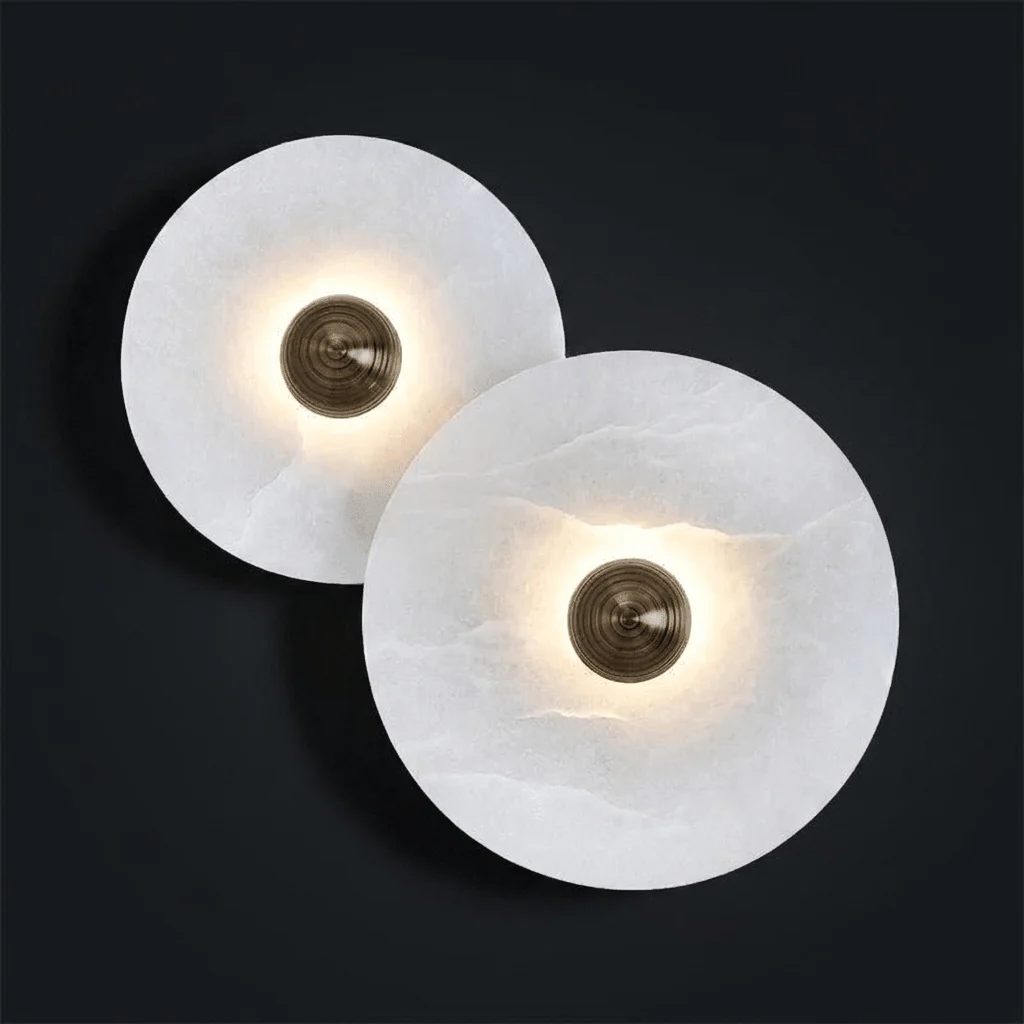 Zareen Fluted Alabaster Wall Sconce
