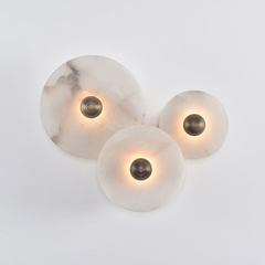 Zareen Fluted Alabaster Wall Sconce