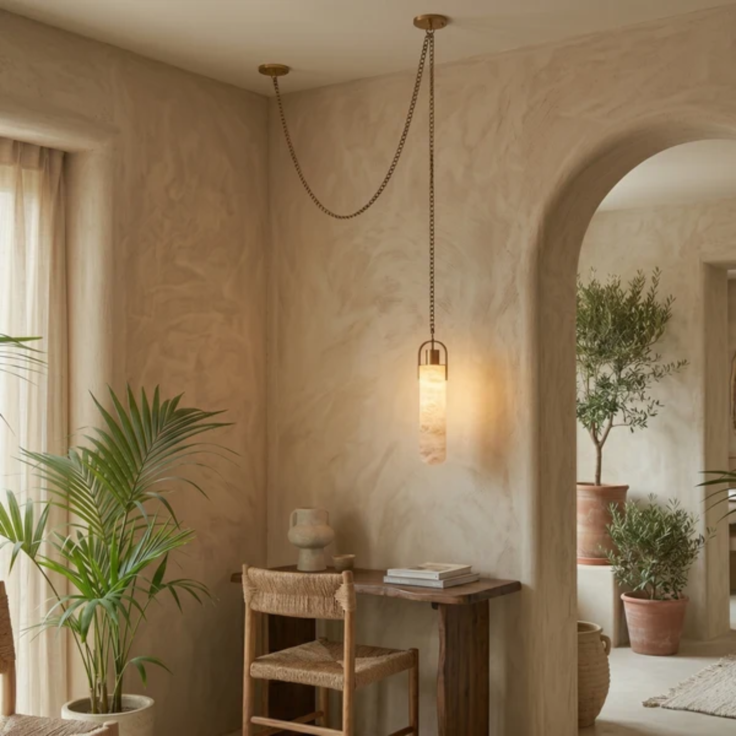 Flint Alabaster Pendant Lamp
