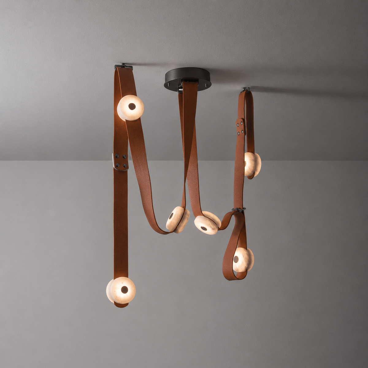 Snaps Alabaster LED Chandelier