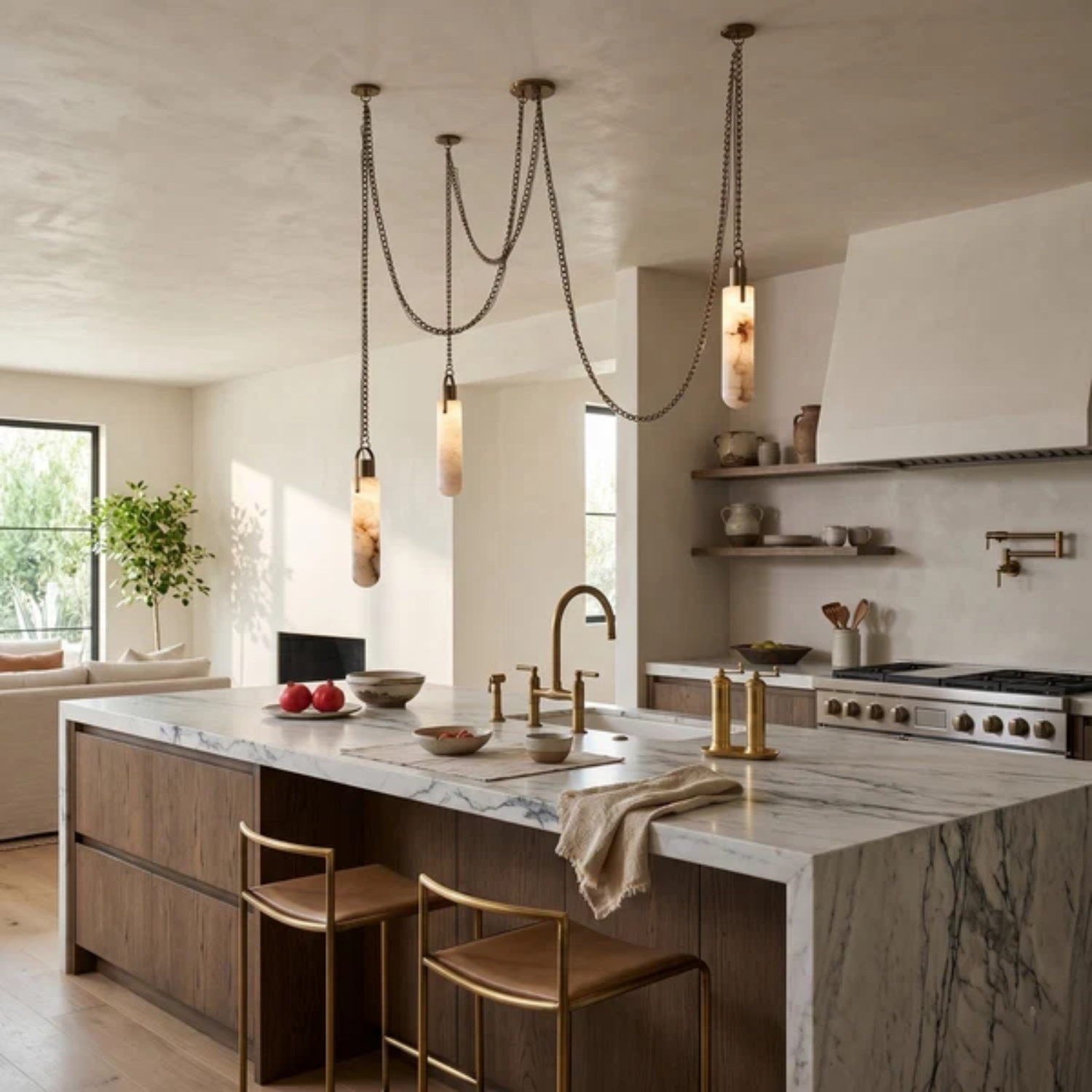 Flint Alabaster Pendant Lamp